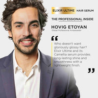 Kérastase Elixir Ultime Hair Oil-In-Serum 75ml | For All Hair Types | 2X Shinier Hair | 96H Anti-Frizz Action | Infused with French Camellia, Marula and Argan Oils