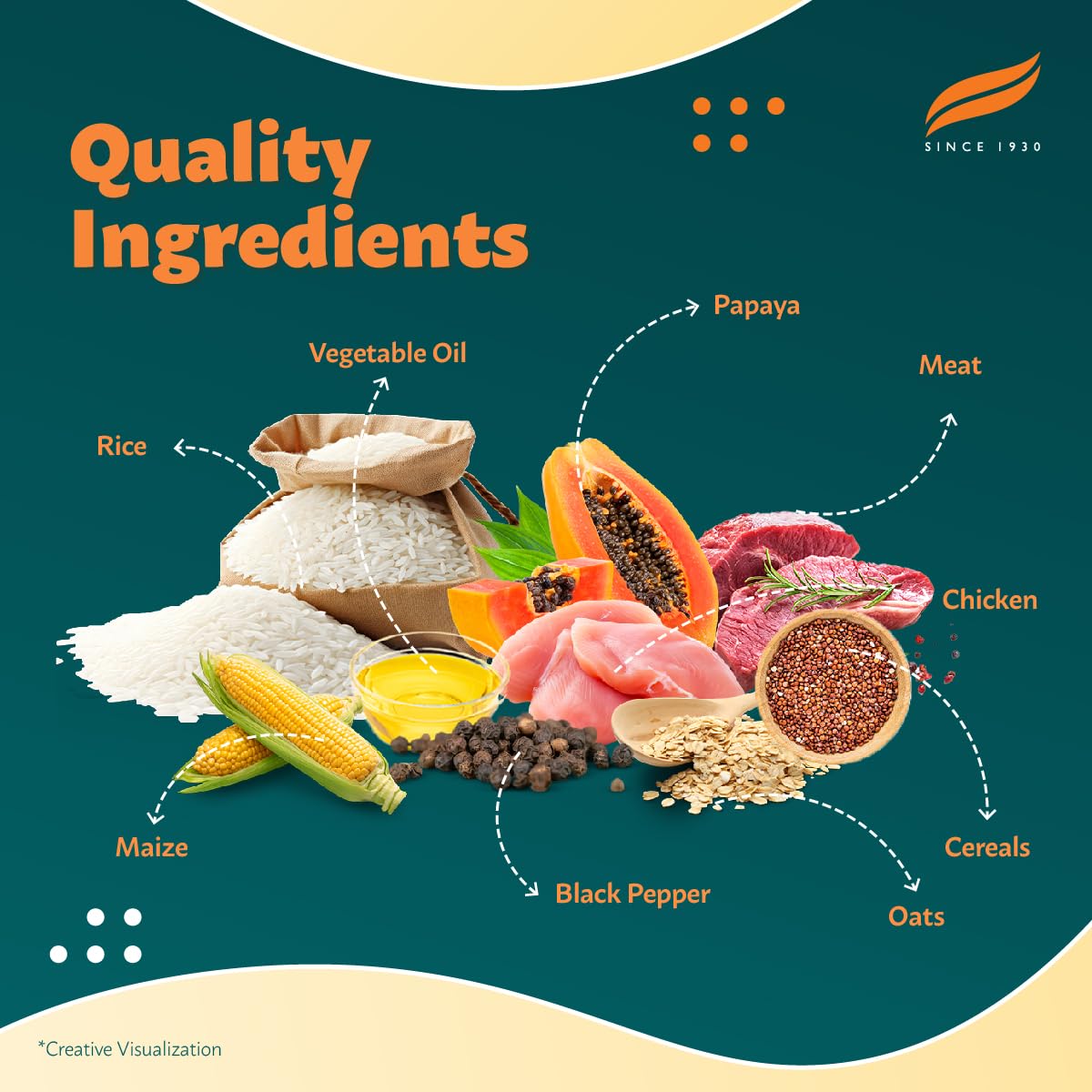 Himalaya Healthy Puppy Dry Dog Food | Chicken & Rice| Contains 20+ Nutrients, Vitamins, Minerals for Complete and Balanced Food | 1.2Kg