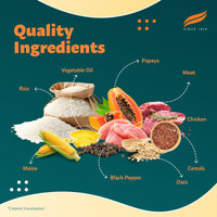 Himalaya Healthy Puppy Dry Dog Food | Chicken & Rice| Contains 20+ Nutrients, Vitamins, Minerals for Complete and Balanced Food | 1.2Kg