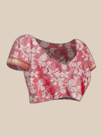 Pandadi Saree Women's  Arasi Soft Tissue Banarasi Silk Dharmavaram Pattu Saree With Unstiched Blouse Piece