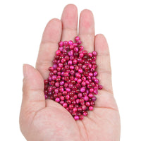 Bymitel 210pcs Natural Crystal Beads Stone Gemstone Round Energy Healing Loose Beads with Stretch Cord for Jewelry Making Bracelets Anklets (Light Fuchsia Tiger's  Eye, 4mm 210pcs) Light Fuchsia Tiger's  Eye