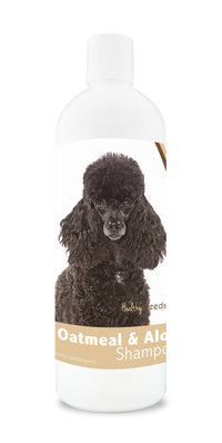 Healthy Breeds Poodle Oatmeal Shampoo with Aloe 16 oz Oatmeal 16 oz Poodle, Black