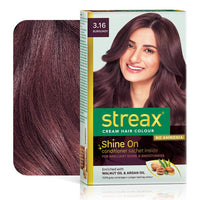 Streax Cream Hair Color, 120ml - 3.16 Burgundy (Pack of 1)