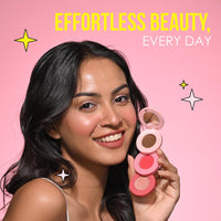 Blue Heaven Stack & Slay Multi Task Trio Countor, Blush & Highlighter For Face Makeup Fights Skin Aging, Nourishing & Moisturizing, Royal Deep 5.4g