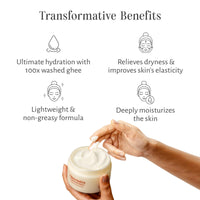 Shankara Gheesutrā Parijat Body Butter with Ayurvedic Ghee, Kokum Butter, and Aloe Vera for Dry Skin Hydration and Nourishment, Unisex Natural Glow Skin Rejuvenation - 200ml