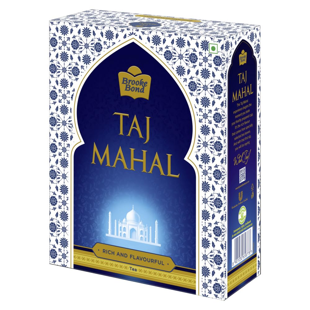 Taj Mahal Tea with Long Leaves, 1kg, Black tea, Powder