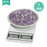 T4U Tumbled Chips Stones Crushed Crystal Quartz 2 LB, Irregular Shaped Gravels Pebble Healing Stones, DIY Smoothed Rock for Potted Plant,Resin Art,Vase Fillers Aquarium Gravel Rocks (Amethyst) #1 - Amethyst