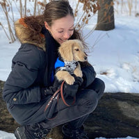 Gooby Fashion Vest Dog Jacket - Blue, X-Large - Warm Zip Up Dog Bomber Vest with Dual D Ring Leash - Winter Water Resistant Small Dog Sweater - Dog Clothes for Small Dogs Boy or Medium Dogs X-Large chest (~20.5