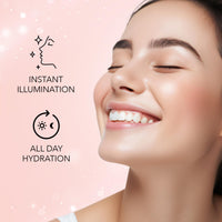 FACESCANADA Rose Glow Kit | Rose Gold Strobe Cream (30Ml) + Warm Sand All Day Hydra Matte Mini Foundation (18Ml) | Full Coverage Makeup Kit For All Skin Type Women (Combo Pack Of 2)