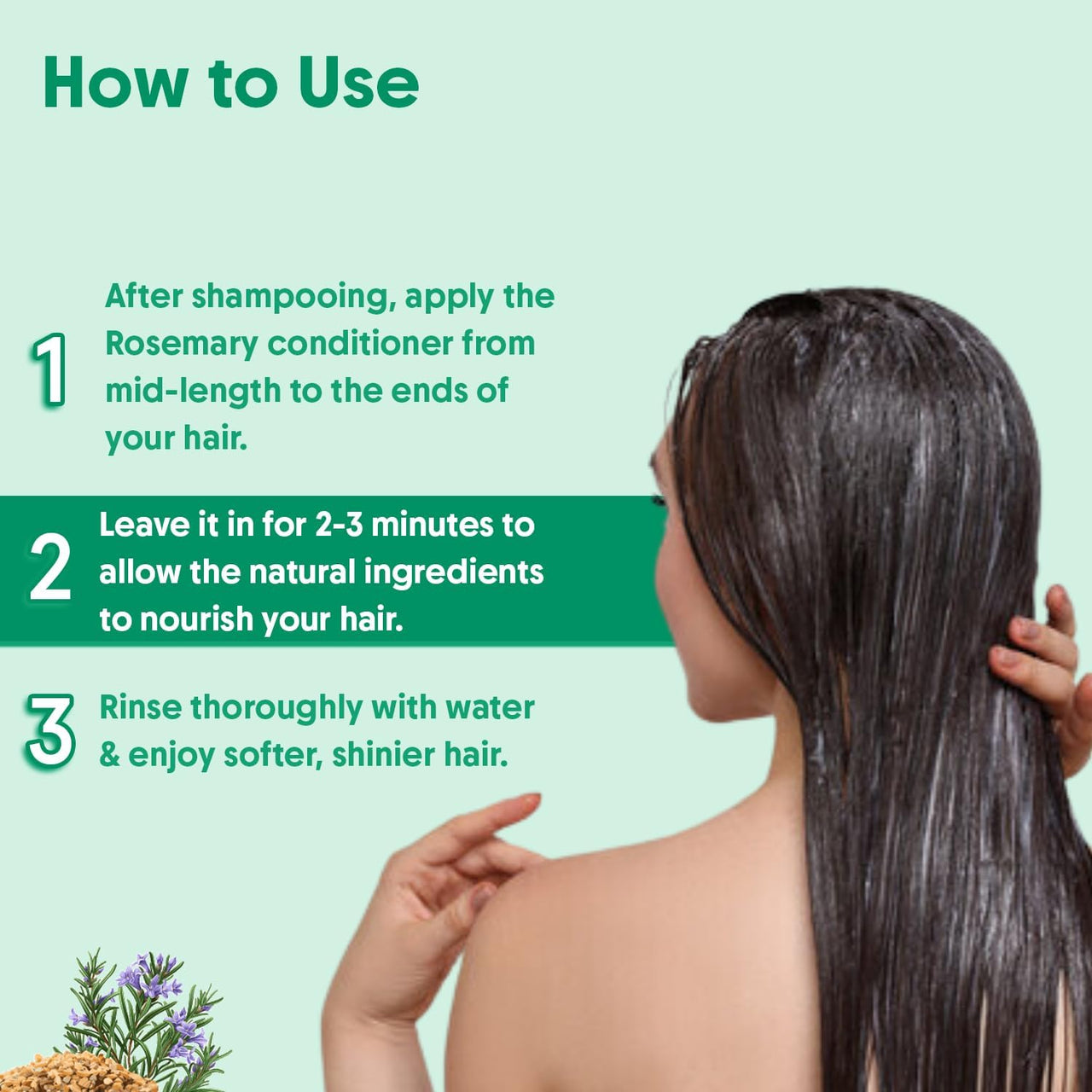 Aravi Organic Anti-Hairfall & Hair Growth Solution | Rosemary Shampoo & Conditioner Combo | Sulphate-Free Formula with DHT Blocker for Stronger, Healthier| For Men & Women | 200ml Each