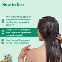 Aravi Organic Anti-Hairfall & Hair Growth Solution | Rosemary Shampoo & Conditioner Combo | Sulphate-Free Formula with DHT Blocker for Stronger, Healthier| For Men & Women | 200ml Each