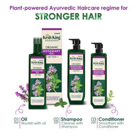 Kesh King Organic Rosemary Shampoo with Tulsi, anti hairfall shampoo for stronger hair growth and damage repair, sulphate free & ayurvedic, 300ml