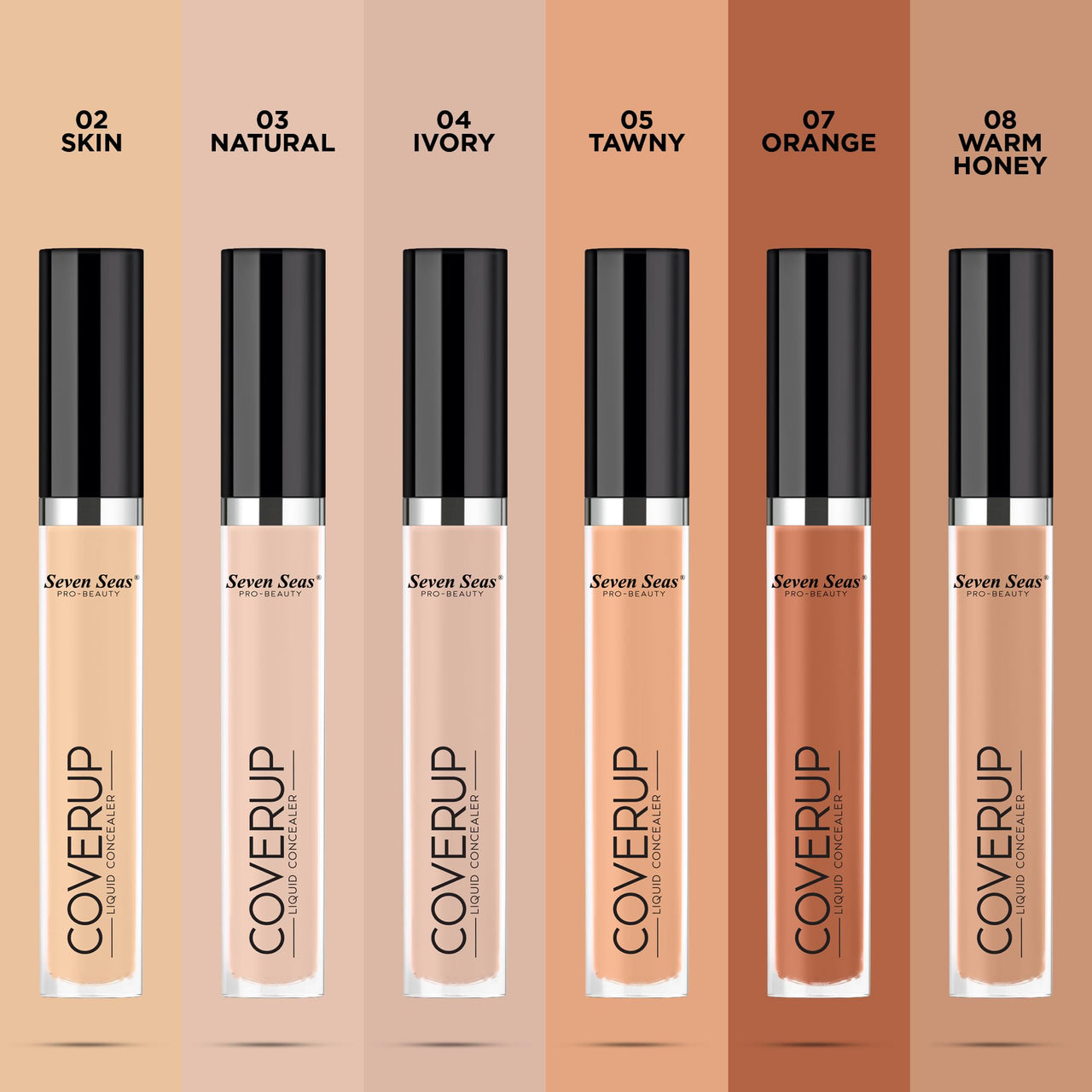 Seven Seas Liquid Light weight Concealer with Full Coverage | Easily Blendable Concealer for face makeup with Matte finish