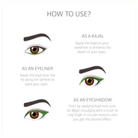 SoulTree Ayurvedic Kajal | Fern Green Kajal 001 | Green Shade| Enriched with 100% Organic Ghee, Almond Oil & Camphor | Soothe, Cool & Nourish Eyes | 3gm