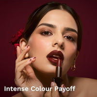 Pilgrim Matte Me Up Bullet Lipstick 4.2g | Creamy, Lightweight, Bold, Non Drying | SPF 30 | Enriched With Hyaluronic Acid & Spanish Squalane | Lipstick for dusky skin tone | Cinnamon Lust -33