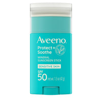 Aveeno Protect + Soothe Mineral Sunscreen Stick for Sensitive Skin SPF50, 1.5oz/42g
