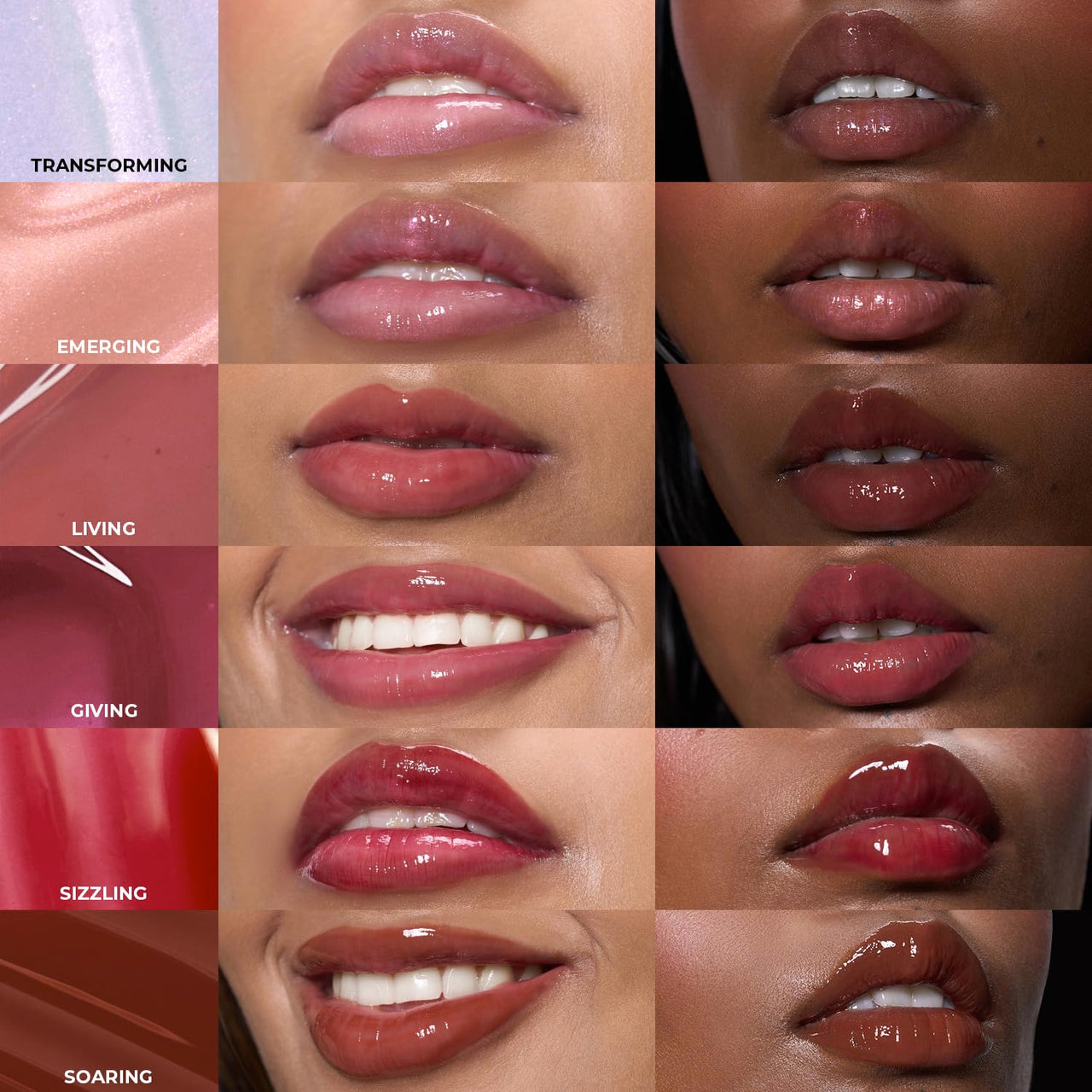 FAE Beauty Peptide Hydrating & High Shine Tinted Lip Gloss (12gm) | With Passionfruit Oil & Argireline to Smoothen, Even, and Soften Lips | Non Sticky | Vegan | Shade Soaring | Nude Brown Gloss