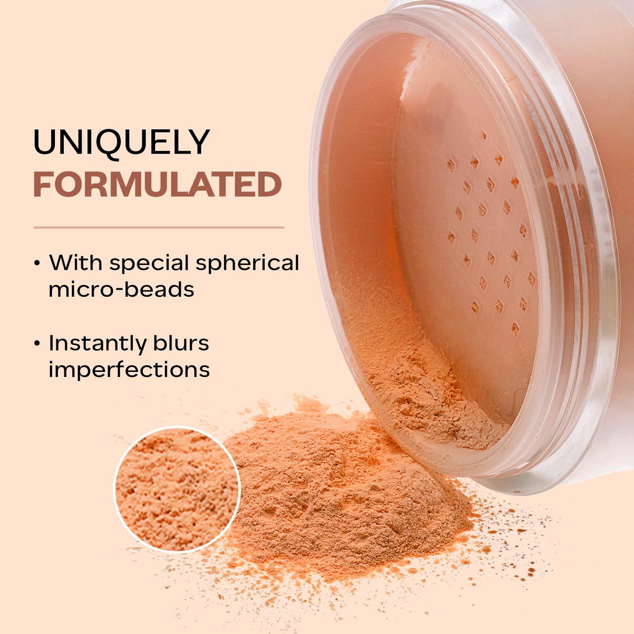 FACESCANADA Setting & Finishing Loose Powder For All Skin Types, 10g | Sheer Coverage & Naturally Radiant Finish | Non- Drying & Lightweight | Evens Out Skin Tone| Blurs Imperfections (Beige)