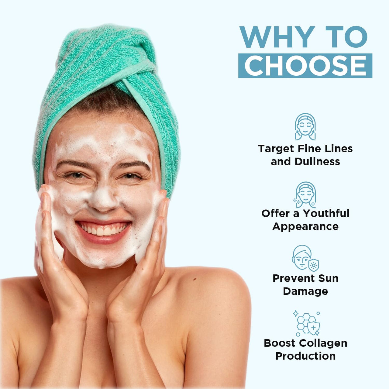 Orgatre Anti Aging Face Wash, 100ml, With Rice Water, Collagen, Hyaluronic Acid, Retinol