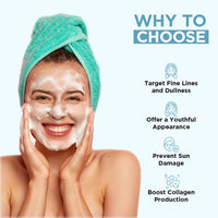 Orgatre Anti Aging Face Wash, 100ml, With Rice Water, Collagen, Hyaluronic Acid, Retinol