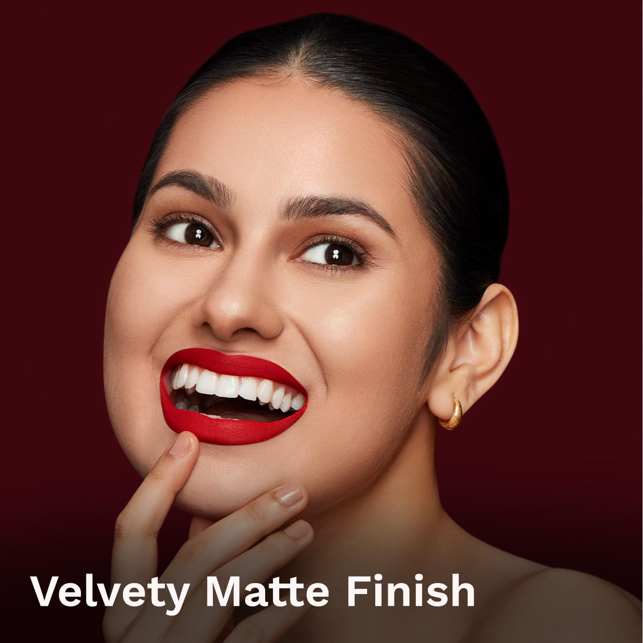 Pilgrim Matte Me Up Bullet Lipstick 4.2g | Creamy, Lightweight, Bold, Non Drying | SPF 30 | Enriched With Hyaluronic Acid & Spanish Squalane | Lipstick for dusky skin tone | Coral Untamed Red-22