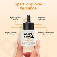 Alive & Well Vitamin C Face Serum, With Hyaluronic Acid And Orange Peel, Crafted By Dermatologists For Brightening, Hydrating, Uneven Skin Tone, Boost Collagen, Fades Dark Spots, For Men & Women -30Ml