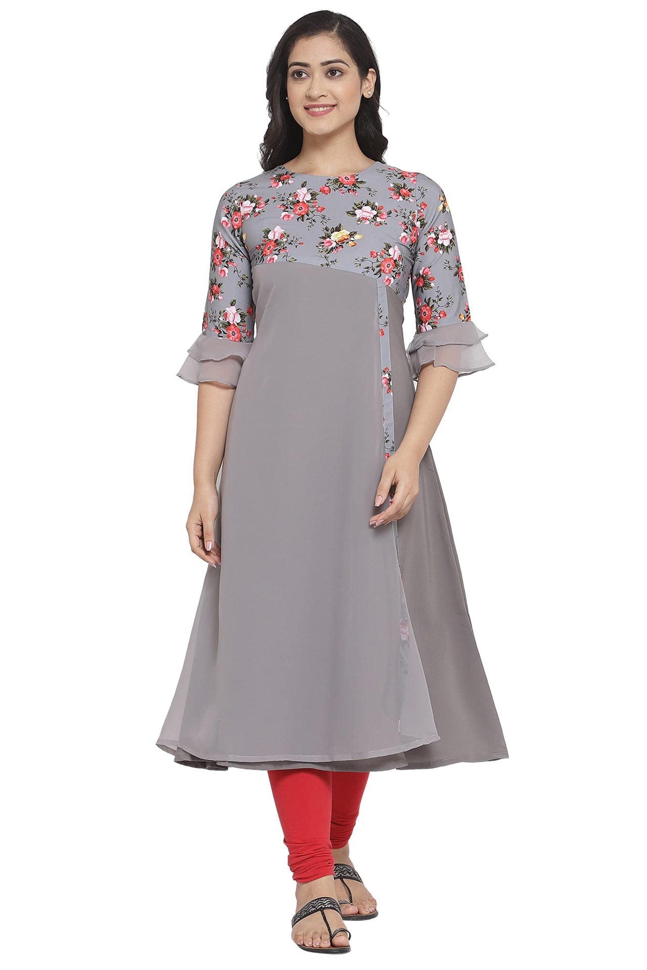 ALC Creation Women's  Crepe Regular Kurta