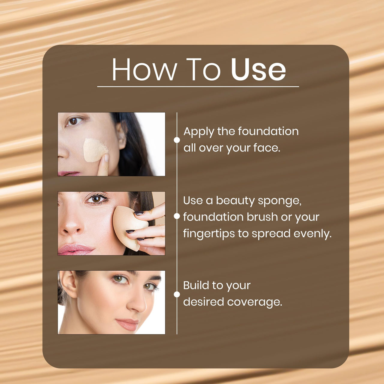 Beauty Berry Beauty Booster High Coverage Foundation | Lightweight Natural Finish | Easily Blendable | Long Lasting Liquid Foundation for Women (Cocoa, 35ml)