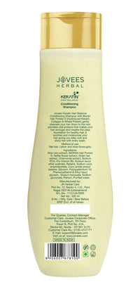 Jovees Keratin Hair Balance Conditioning Shampoo Exfoliates and Renews Scalp For Healthy Hair 300 ml