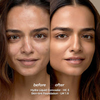 Ruby's Organics Liquid-Cream Concealer for Under-eye Dark Circles & Pigmentation, Full Coverage, Under Eye Cream with Bakuchiol, Easily Blendable, Highly Pigmented, Natural, All Indian Skin Types - HC3, 6.5ml