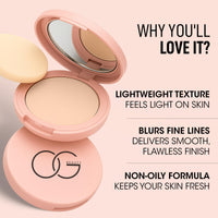 OG BEAUTY Flawless Touch Compact- Brew, Matte Finish Powder with SPF 15, Vitamin E & Hyaluronic Acid, Long-Lasting, Light Weight, Oil-Free Coverage, Science Infused Makeup for Radiant Skin, 9 gm
