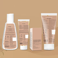 Glamveda Glutathione Skin Perfecting Brightening & Dark Spots Removal 4 Steps Skincare Routine ( Face Wash + Face Cream + Face Serum + Body Lotion )