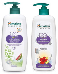 Himalaya Refreshing Baby Wash 400 ml and Himalaya Baby Shampoo (400 ml)
