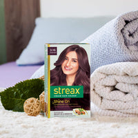 Streax Cream Hair Color for Unisex, 120ml - 3.16 Burgundy (Pack of 4)