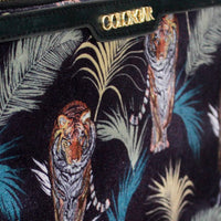 Colorbar Safari Small Flat Pouch II Large Main Compartment with Flexible Strap to Securely Hold Documents/Device II Outer Material Velvet Polyester II Inner Material Polyester