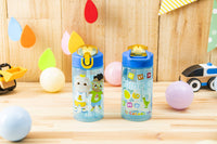 Zak Designs CoComelon Kids Water Bottle with Spout Cover and Built-In Carrying Loop, Made of Durable Plastic, Leak-Proof Water Bottle Design for Travel (16 oz, Pack of 2) 2 Count (Pack of 1) CoComelon 2pk