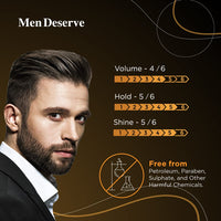 Men Deserve Hair Styling Ultra Shine Pomade for Strong Hold and Wet Look hairstyles | hair wax for men | Pomade for men (50gm)