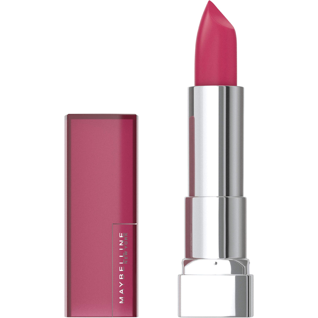 Maybelline New York Color Sensational Creamy Matte Lipstick, 680 Mesmerizing Magenta, 3.9g and Maybelline New York Color Sensational Creamy Matte Lipstick, 691 Rich Ruby, 3.9g