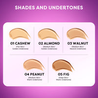 SUGAR POP Liquid Foundation | Lightweight | Full Coverage | Water-resistant | Super-matte - 30ml | 01 Cashew