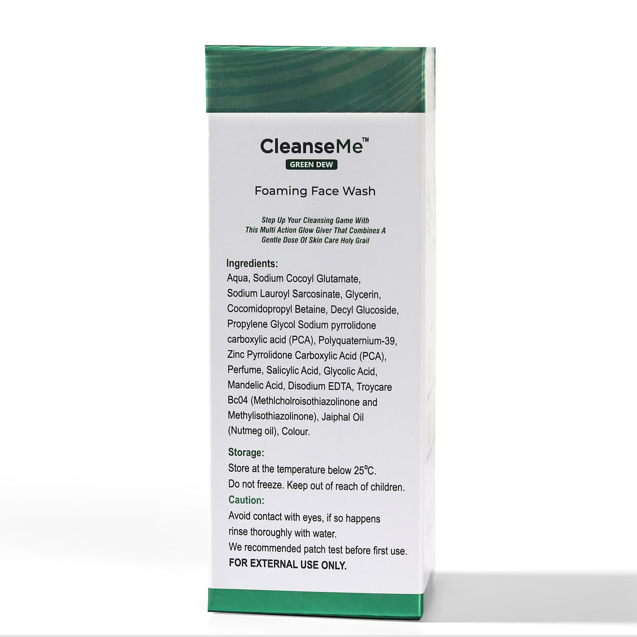 NOURRIR CleanseMe Green Dew Foaming Face Wash | 100ML | Enriched With Glycolic Acid & Nutmeg Oil | Acne Freedom |