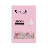 Quench Nourishing Hand Mask | Hydrates & Brightens Hands | Nourishes Nails & Cuticles | Leaves Hands Smooth & Supple | Manicure Kit | Made In Korea (1 Pair Of Gloves, 20Ml)