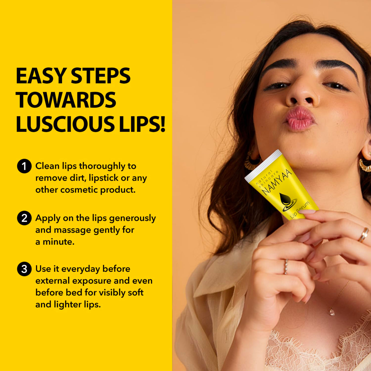 Namyaa Natural Lip Serum/Balm/Lightener/Moisturizer For Lip Lightening/Brightening/Toning/Moisturizing, 30 g