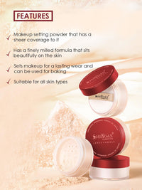 Shryoan Loose Powder with Matte Lipstick & BB Cream Makeup Kit for Women Daily Use