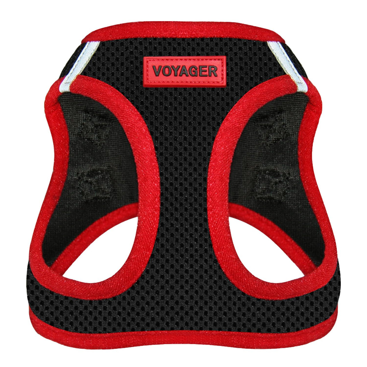 Voyager Step-in Air Dog Harness - All Weather Mesh Step in Vest Harness for Small and Medium Dogs by Best Pet Supplies - Red Trim, XS Harness (Black/Red Trim) XS (Chest: 13 - 14.5")