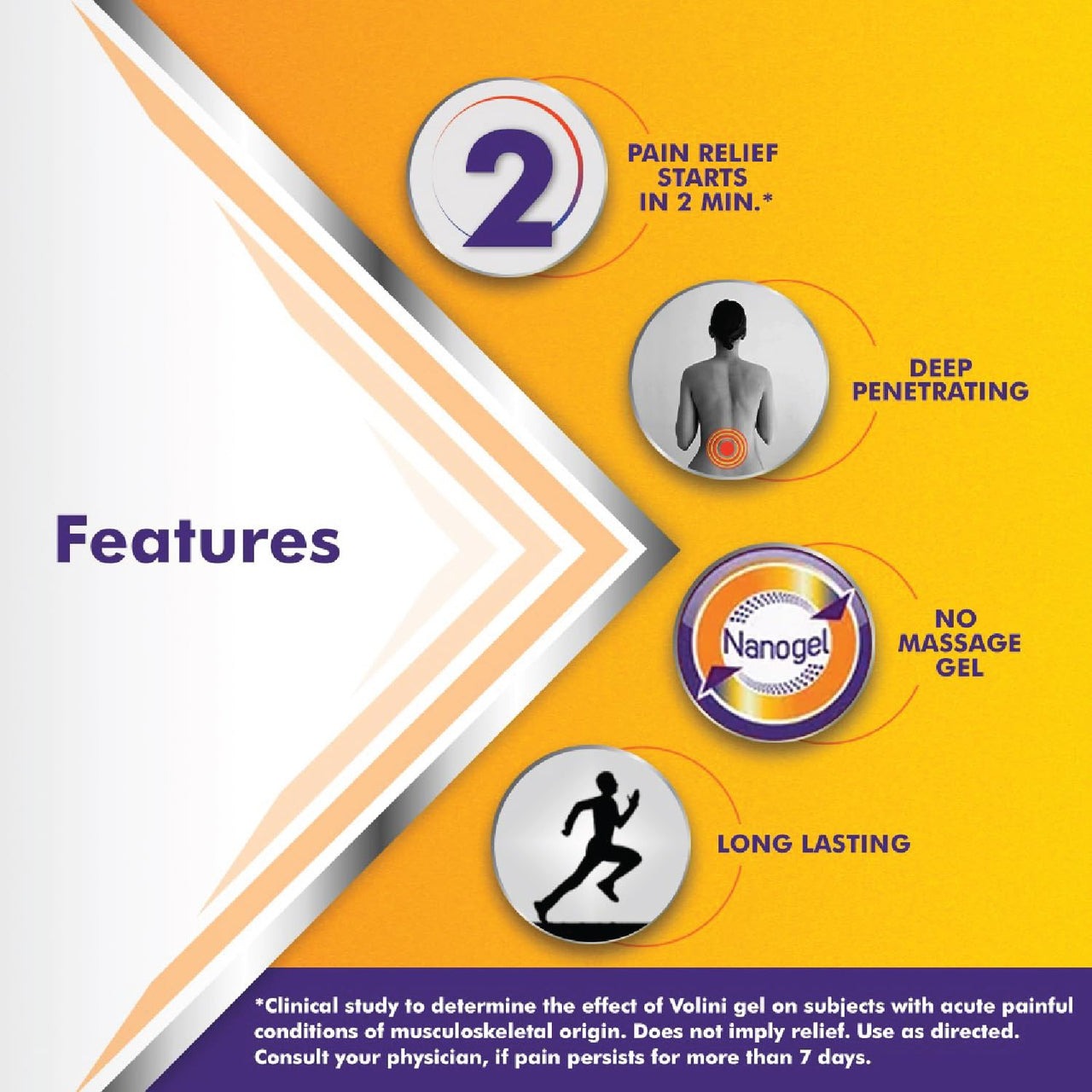 Volini Pain Relief Gel - 100 g