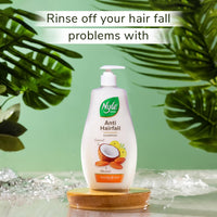 Nyle Naturals Anti-Hairfall Shampoo | For Hairfall Control | With Coconut Milk, Badam and Amla |Gentle & Soft Shampoo For Men & Women |800ml