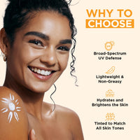 Orgatre Vitamin C Bright Face Sunscreen SPF 50 PA++++ Tinted for Oily & Dry Skin | Lightweight, No White Cast | With Niacinamide & Hyaluronic Acid | UVA/UVB Defense | Water Resistant, Non-Greasy | 100gm