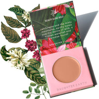 DAUGHTER EARTH High Coverage Concealer For Face Makeup, Lightweight & Breathable Silicone Free 100% Vegan Make Up, Creaseless Finish | Pro Concealer With Bakuchiol | Mocha, Natural, Powder
