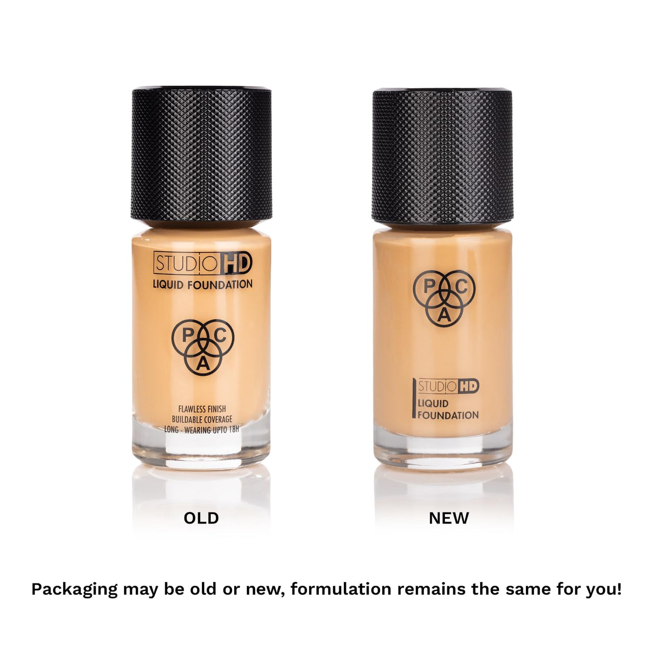 PAC Studio HD Liquid Foundation (3.7) | Lightweight Dewy Satin Finish | Medium to Buildable Coverage | Natural Second Skin like Finish | Suitable for all Skin Types - 28ml