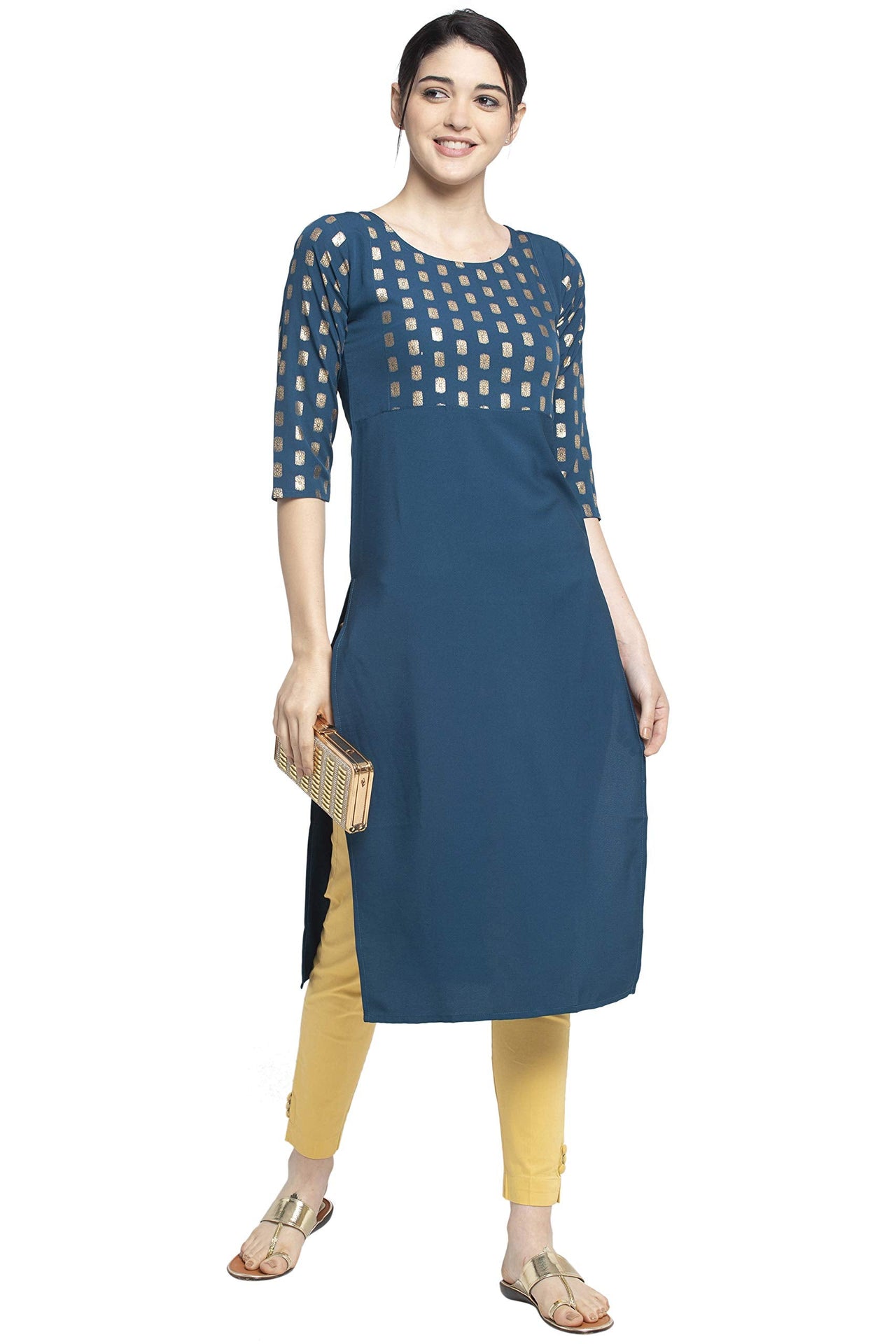 ALC Creation Women's  Crepe Skinny Kurta